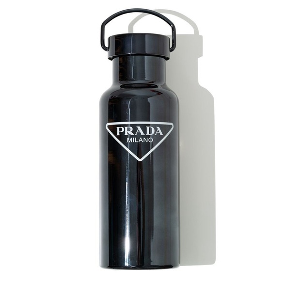 PRADA Black water Bottle logo box triangle - Picture 1 of 6
